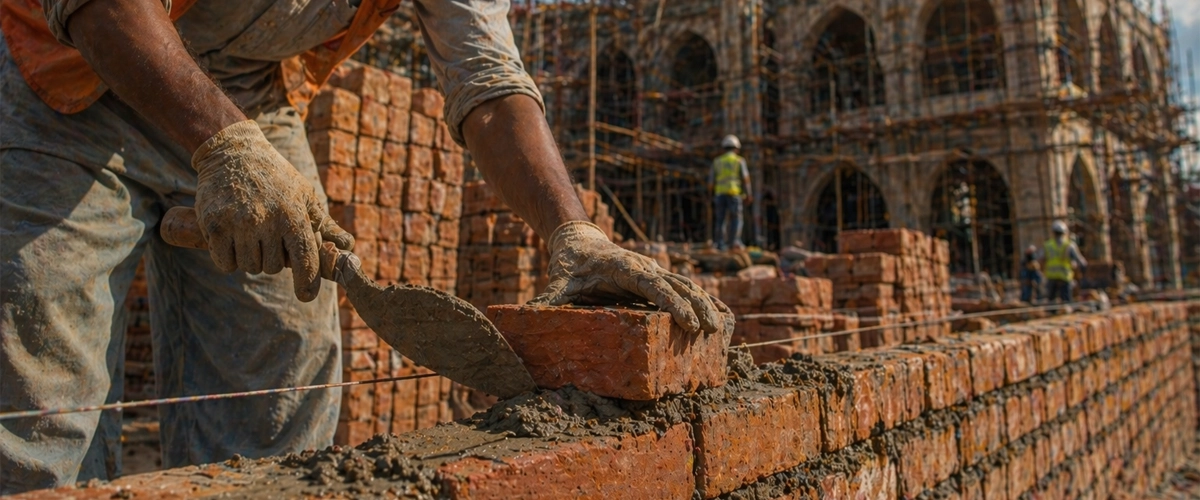 Mosque construction in progress